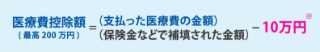 医療費控除額の計算式